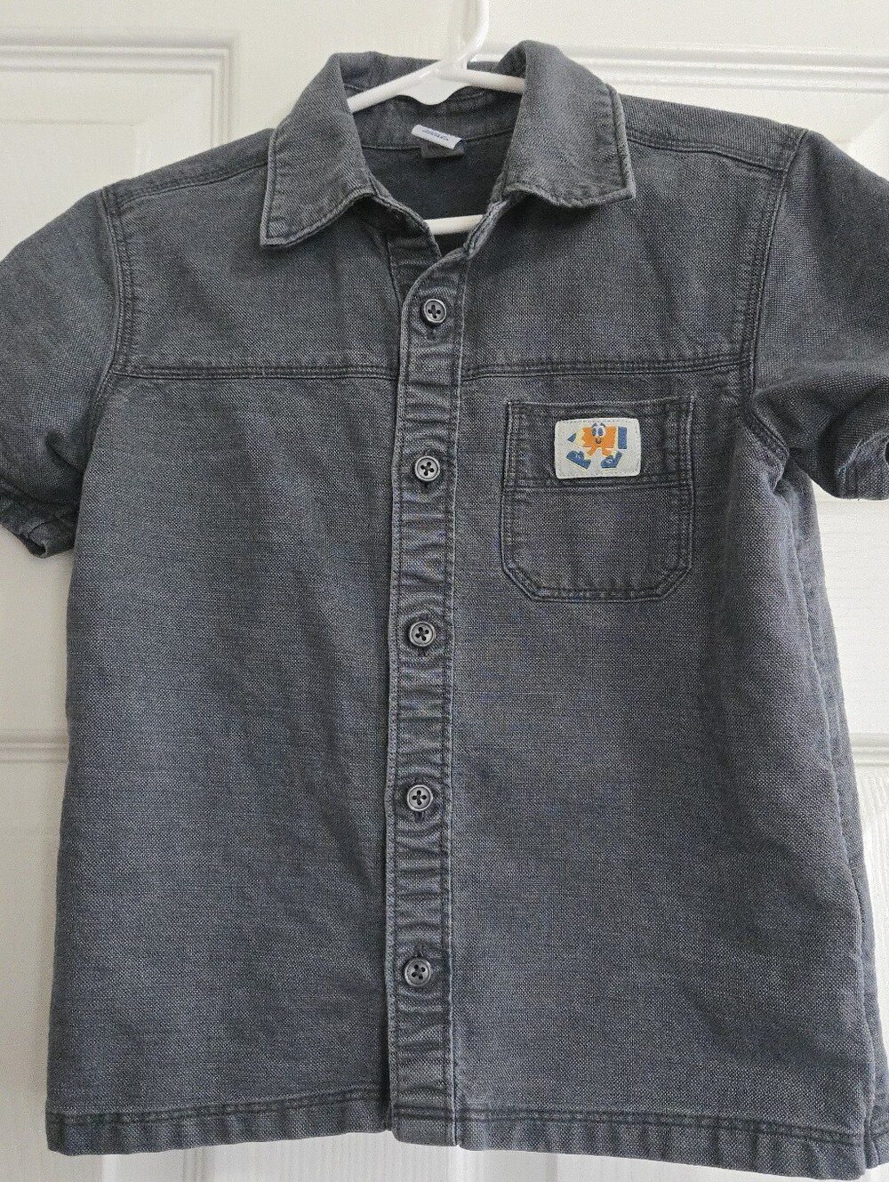 Old Navy Boys Back To School Short Sleeve Button Up